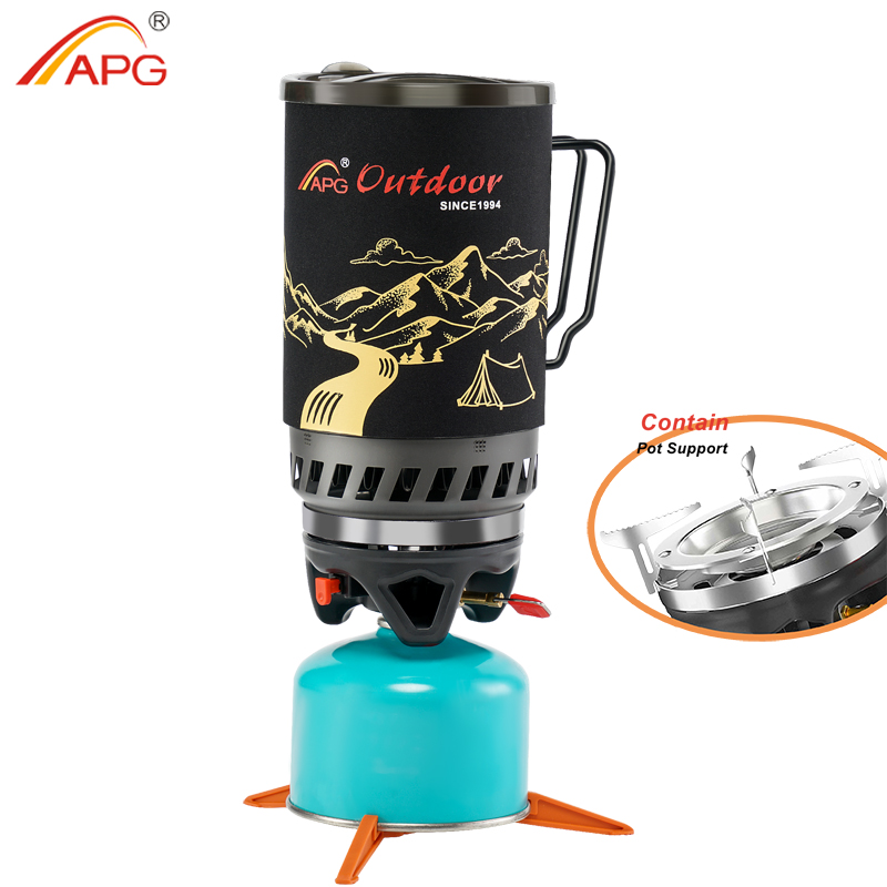 Camping Cooking One Pot - APG Portable 1400ml Cooking System Outdoor