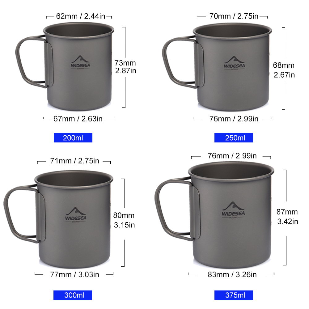 Widesea Camping Mug Titanium C - Camping Cooking Trangia recension och pris