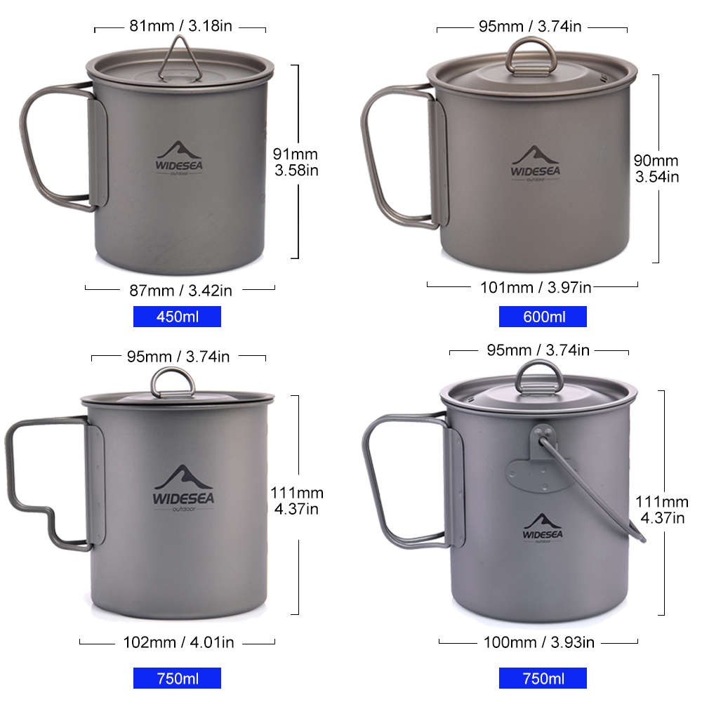 Widesea Camping Mug Titanium C - Camping Cooking Trangia recension och pris