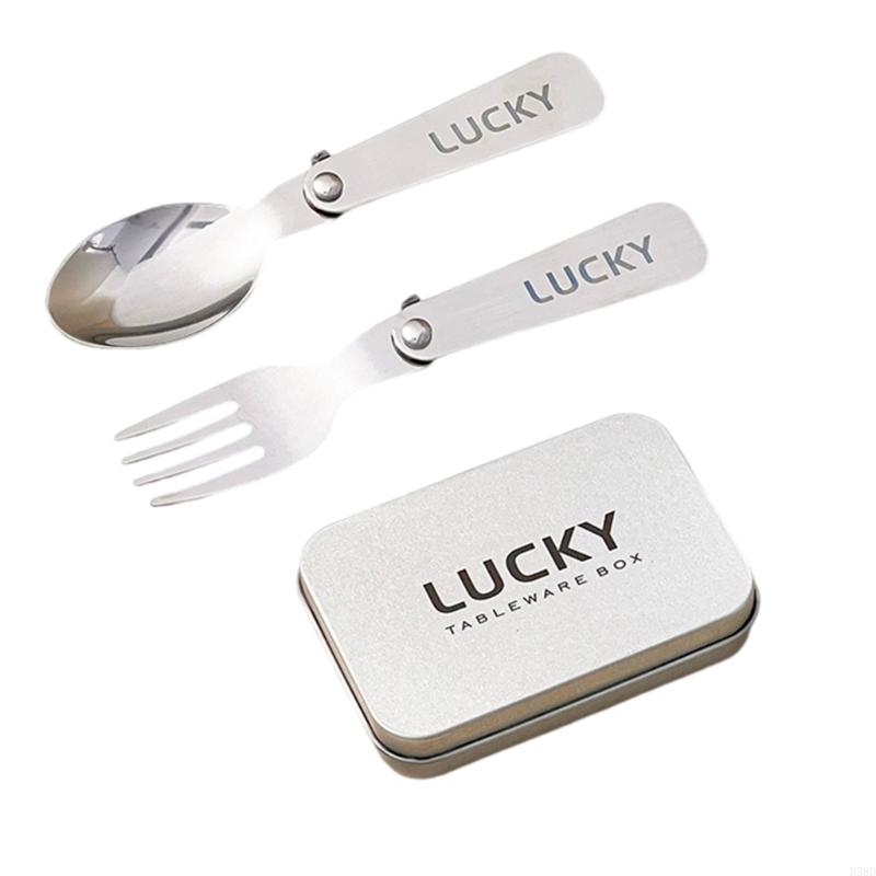 Folding Metal Camping Cutlery  - Camping Cooking Utensils Storage recension och pris