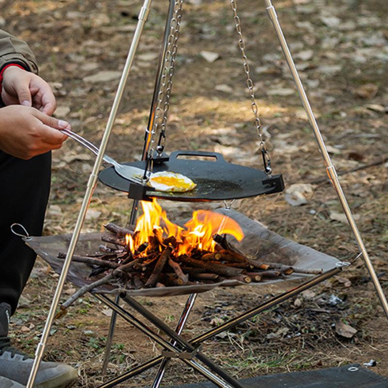 Outdoor Campfire Tripod Portab - Camping Cooking One Pot recension och pris