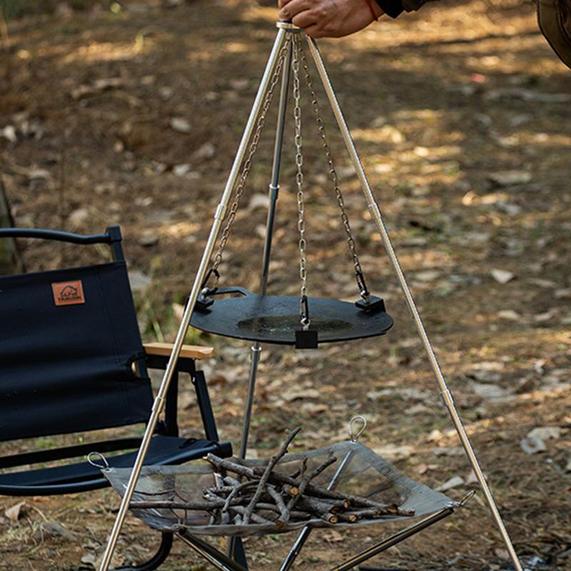 Outdoor Campfire Tripod Portab - Camping Cooking One Pot recension och pris