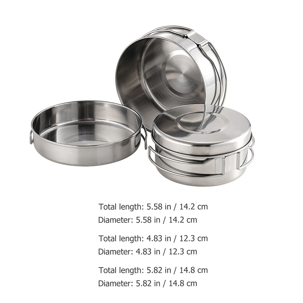 1Set Stainless Steel Camping C - Camping Cooking Set Stainless Steel recension och pris