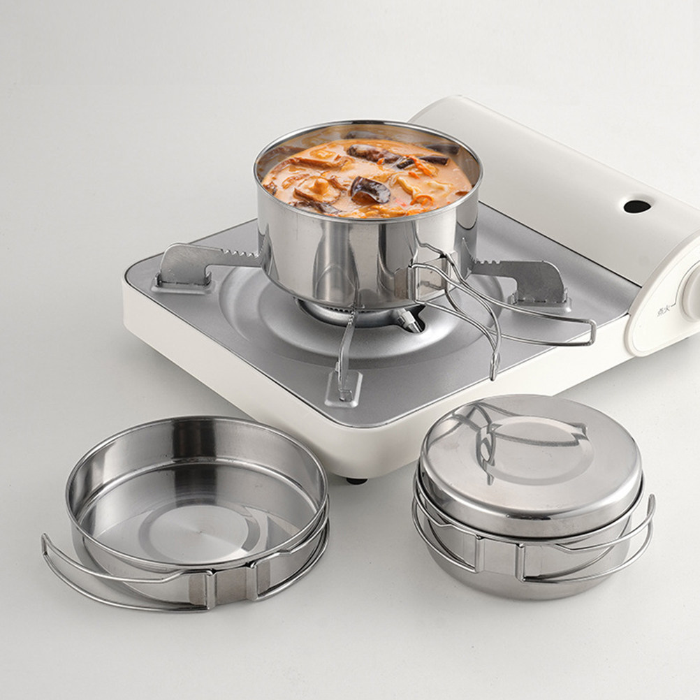 1Set Stainless Steel Camping C - Camping Cooking Set Stainless Steel recension och pris