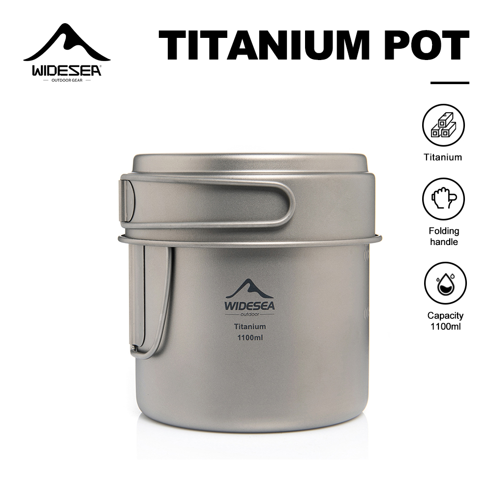 Widesea Ultralight Titanium Ca - Camping Cooking Set Stainless Steel recension och pris