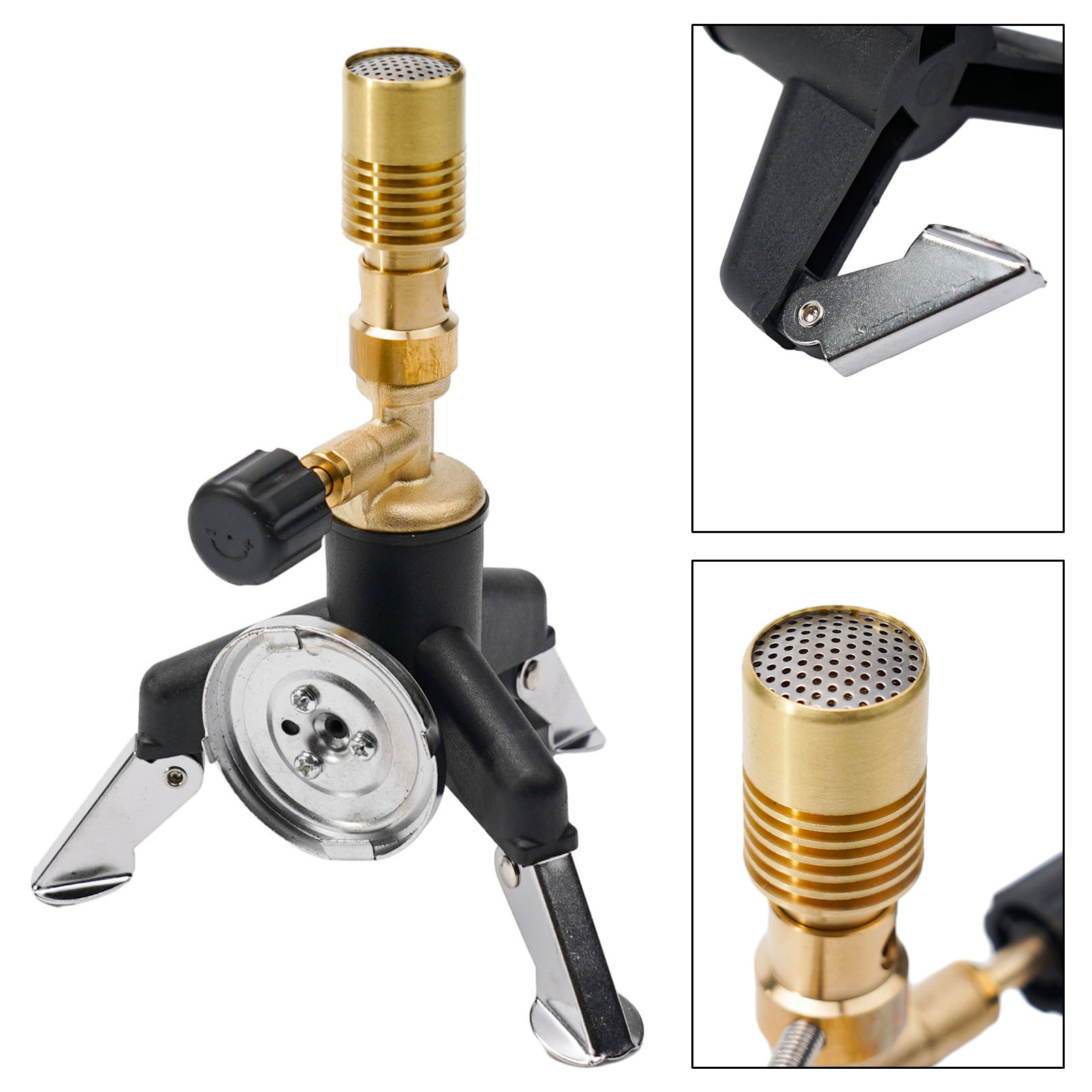 Portable Brass Bunsen Burner L - Camping Cooking Gas Stove Portable Tool recension och pris