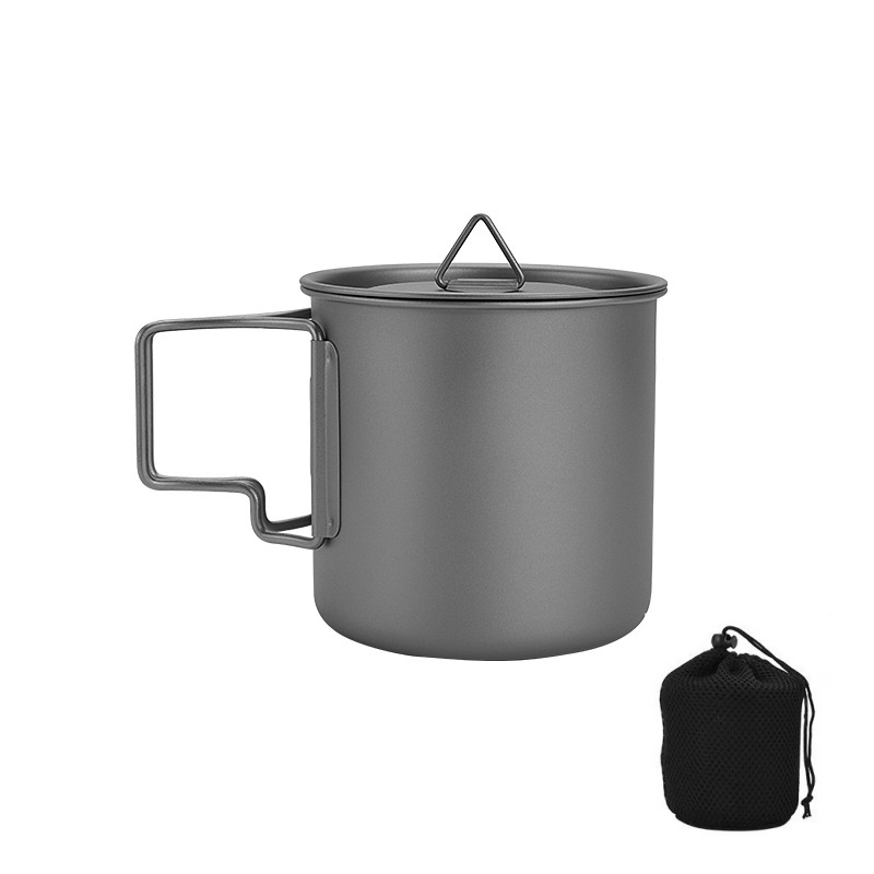 Titanium Camping Mug with Fold - Camping Cooking Mug recension och pris