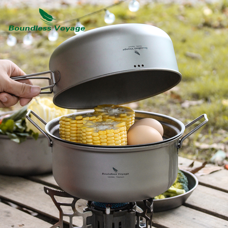Boundless Voyage Titanium Stea - Camping Cooking Pots And Pans recension och pris