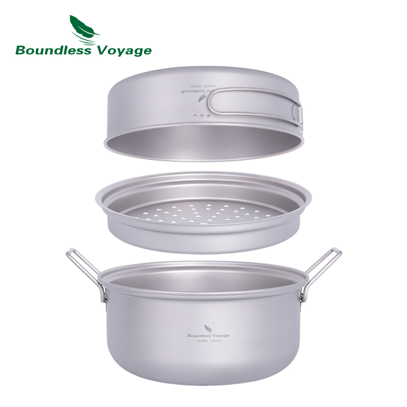 Boundless Voyage Titanium Stea - Camping Cooking Pots And Pans recension och pris