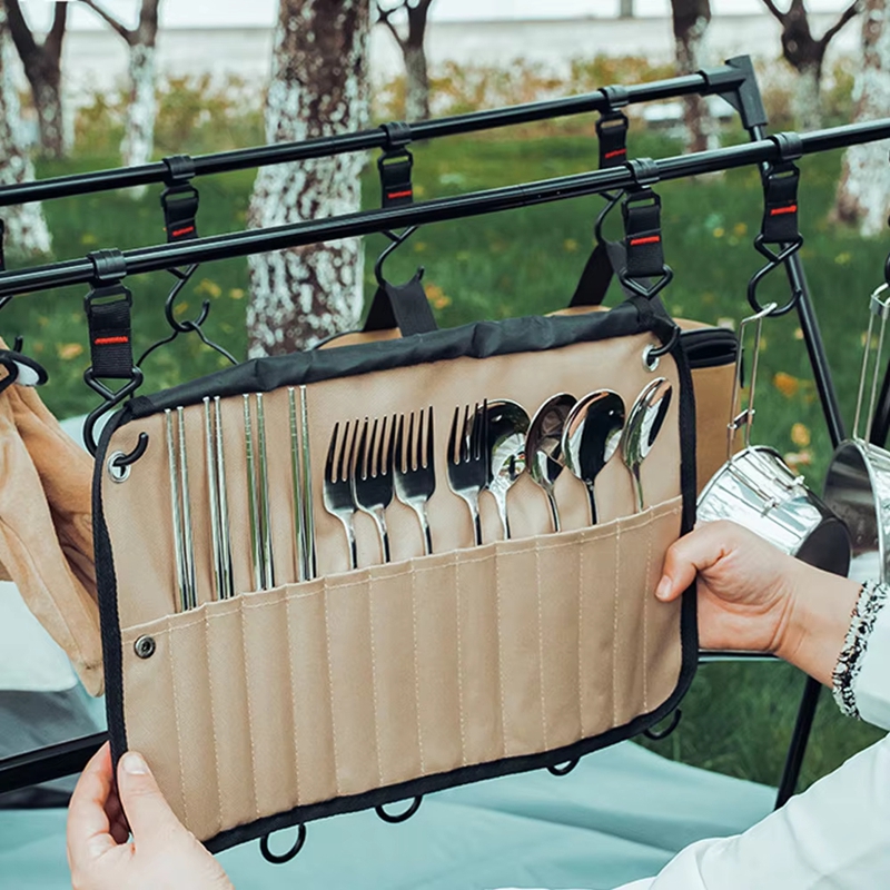 Portable Outdoor Tableware Sto - Camping Cooking Utensils Storage recension och pris