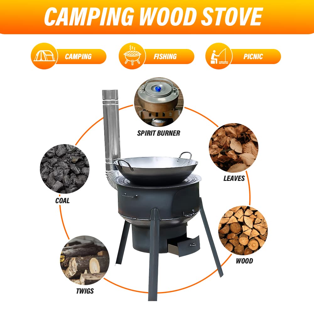 68cm Portable Detachable Outdo - Camping Cooking Hot Plate recension och pris