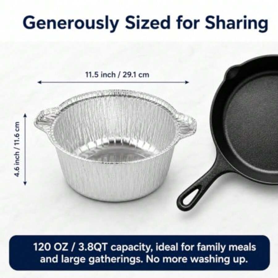 12 Pack Disposable Pot With Li - Camping Cooking Pots And Pans recension och pris
