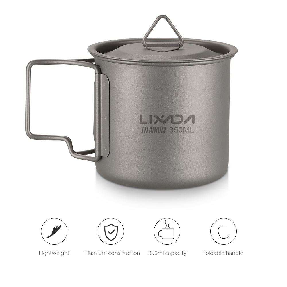Ultralight Titanium Cup Outdoo - Camping Cooking Mug recension och pris