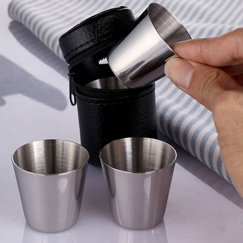 4/6Pcs Stainless Steel Cups Mi - Camping Cooking Mug recension och pris