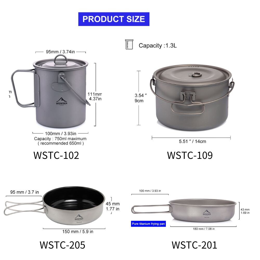 Widesea Camping Tableware Tita - Camping Cooking Utensils Storage recension och pris