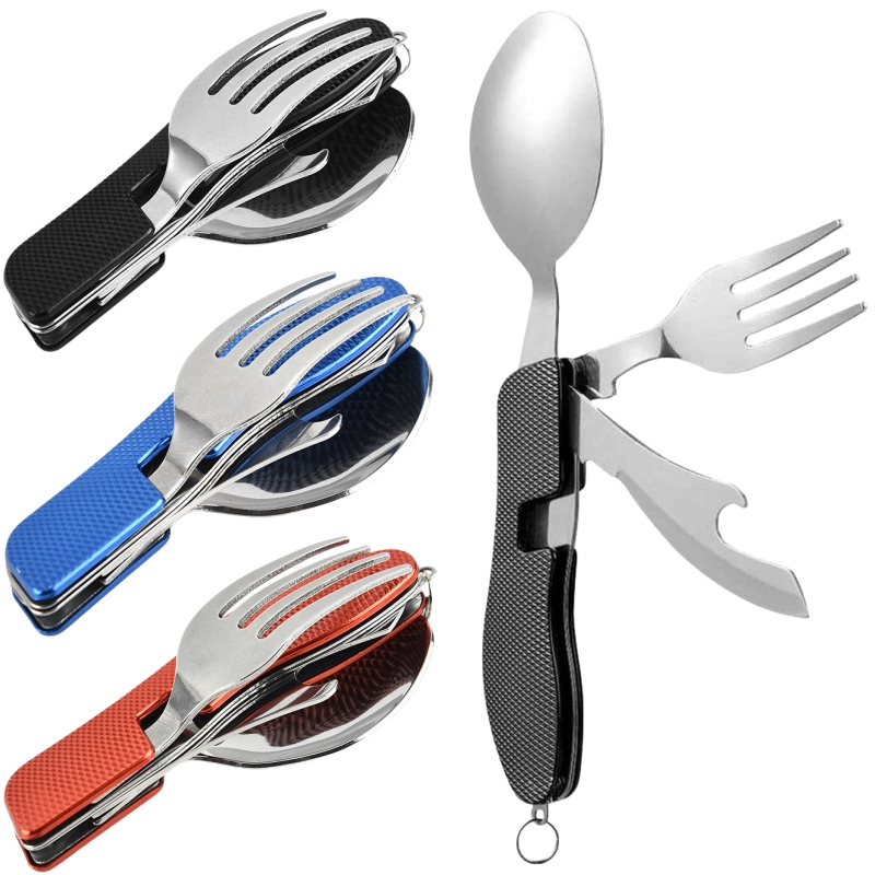 4 in1 Foldable Camping Utensil - Camping Cooking Set Stainless Steel recension och pris