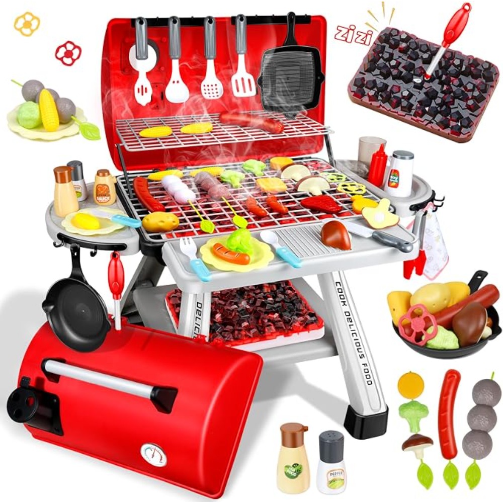 Barbecue Grill Toy Set Kids BB - Camping Cooking Gifts recension och pris