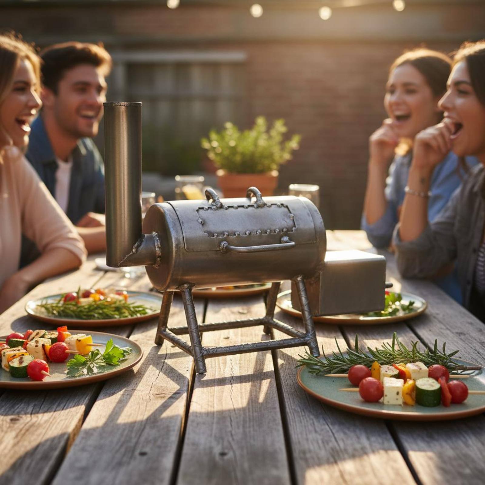Mini Grill Gift Idea Portable  - Camping Cooking Gifts recension och pris
