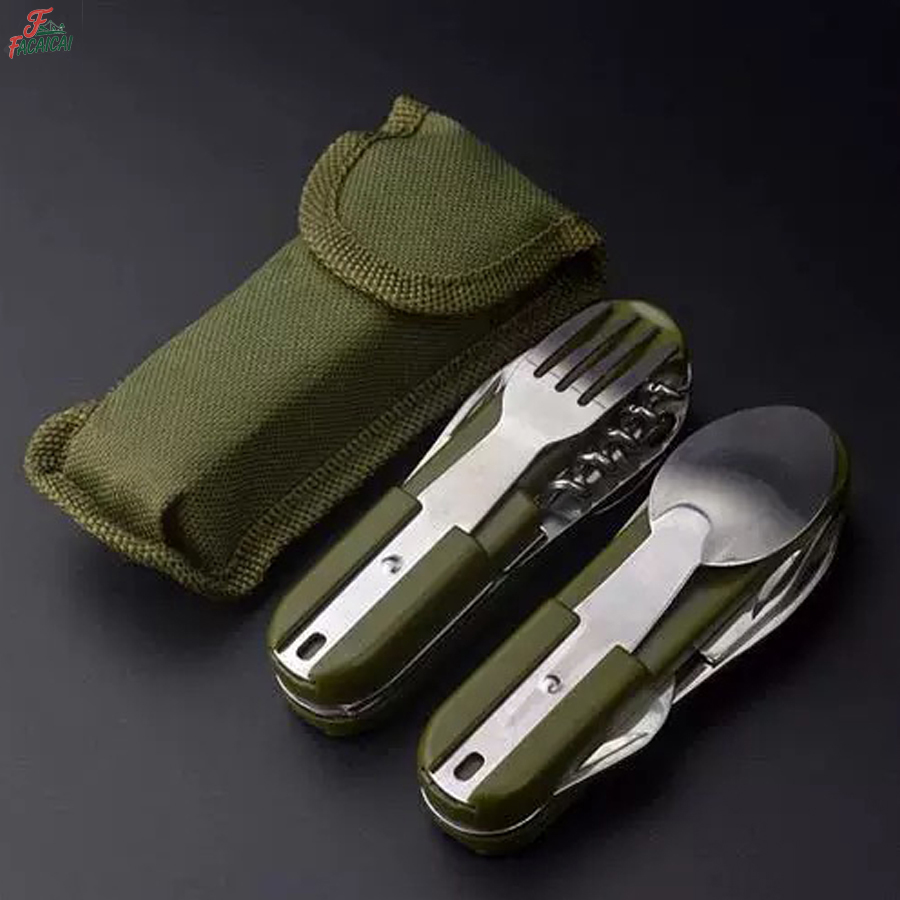 Camping Gear 5-in-1 Stainless  - Camping Cooking Set Stainless Steel recension och pris