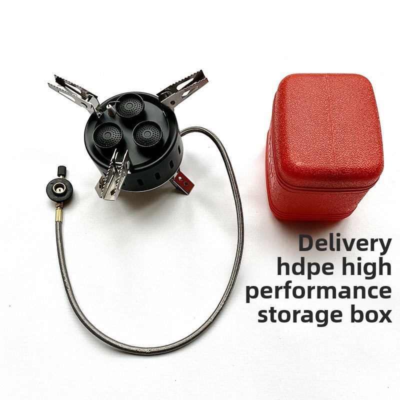 Portable 3 Burner Windproof Bu - Camping Cooking Gas Stove Portable Tool recension och pris