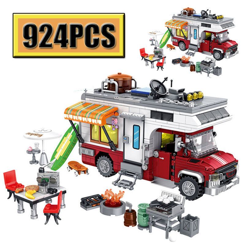 MOC 924PCS City Series Camping - Camping Cooking Gifts recension och pris
