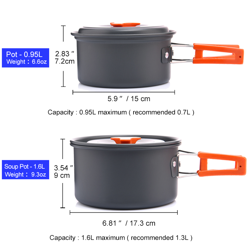 Widesea Camping Outdoor Cookwa - Camping Cooking Cylinder recension och pris
