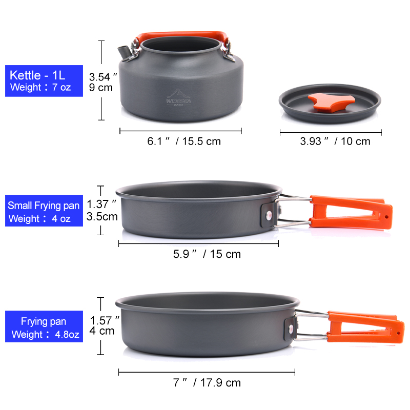Widesea Camping Outdoor Cookwa - Camping Cooking Cylinder recension och pris