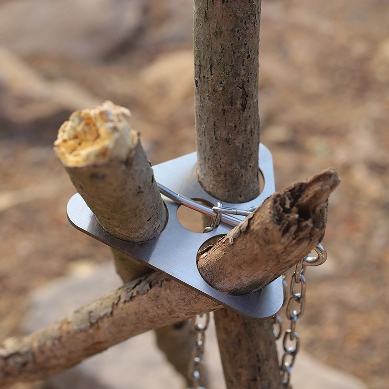 Stainless Steel Camping Tripod - Camping Cooking Set Stainless Steel recension och pris
