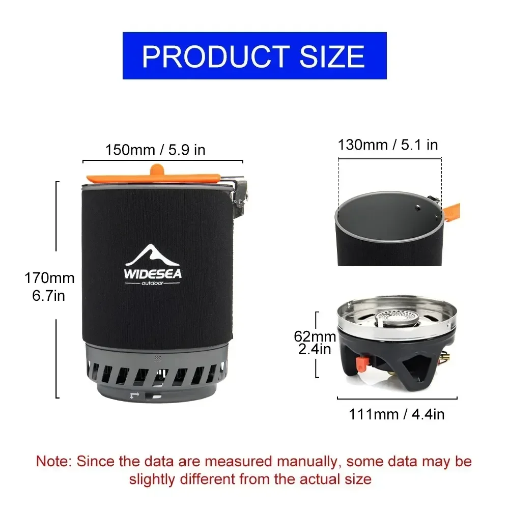 Widesea Stove Burner Tourist P - Camping Cooking One Pot recension och pris