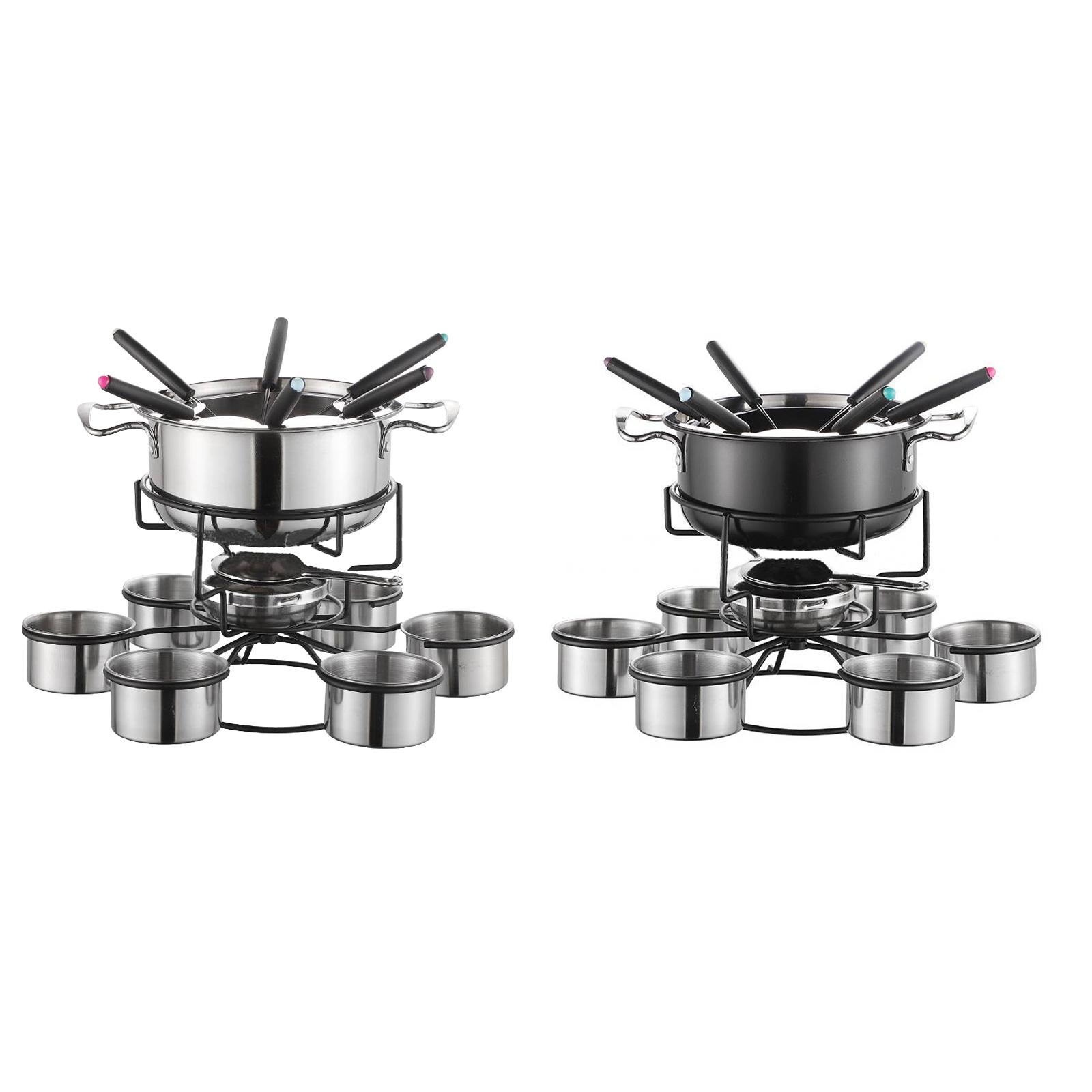 Fondue Pot Set Cooking Stove T - Camping Cooking Set Stainless Steel recension och pris
