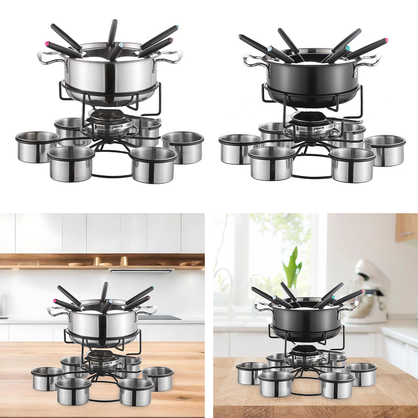 Fondue Pot Set Cooking Stove T - Camping Cooking Set Stainless Steel recension och pris