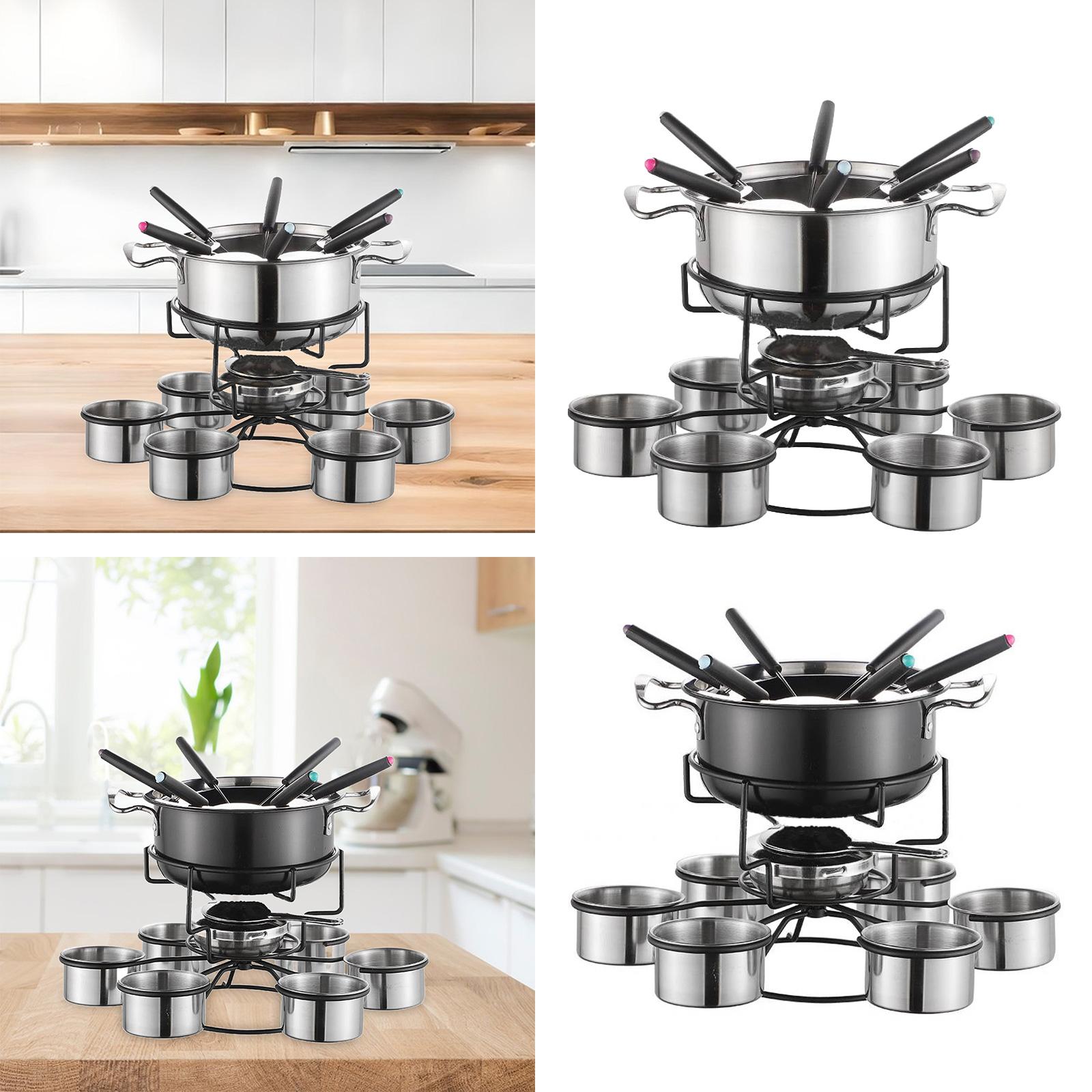 Fondue Pot Set Cooking Stove T - Camping Cooking Set Stainless Steel recension och pris