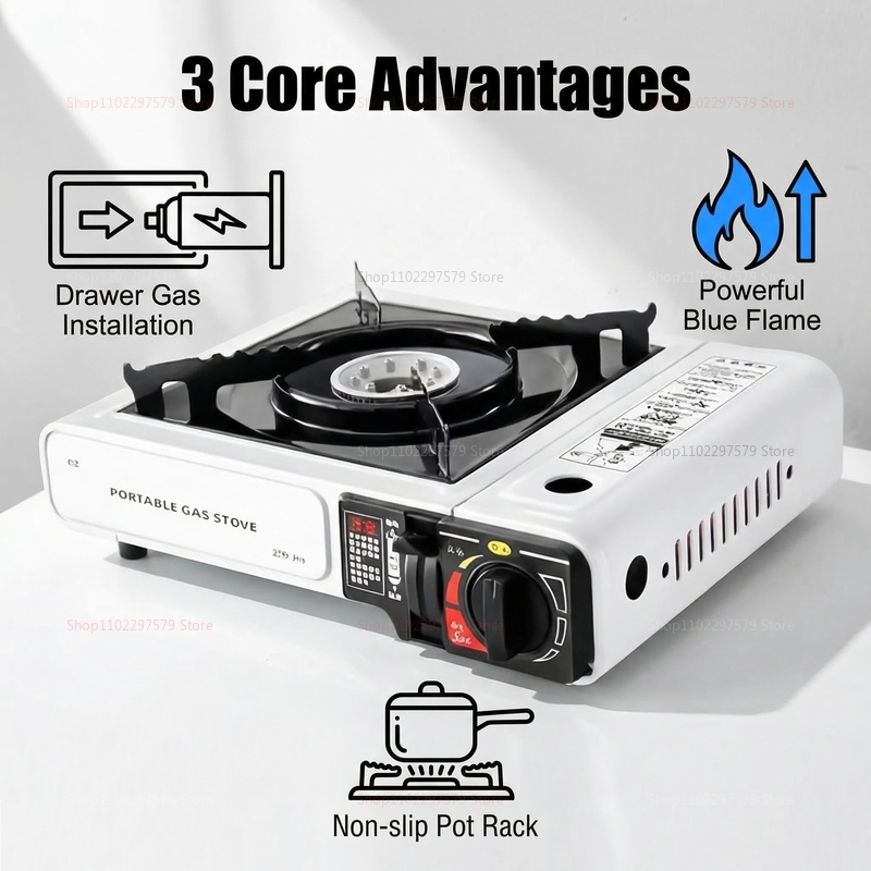 Camping Gas Stove Portable Fol - Camping Cooking Gas Stove Portable Tool recension och pris