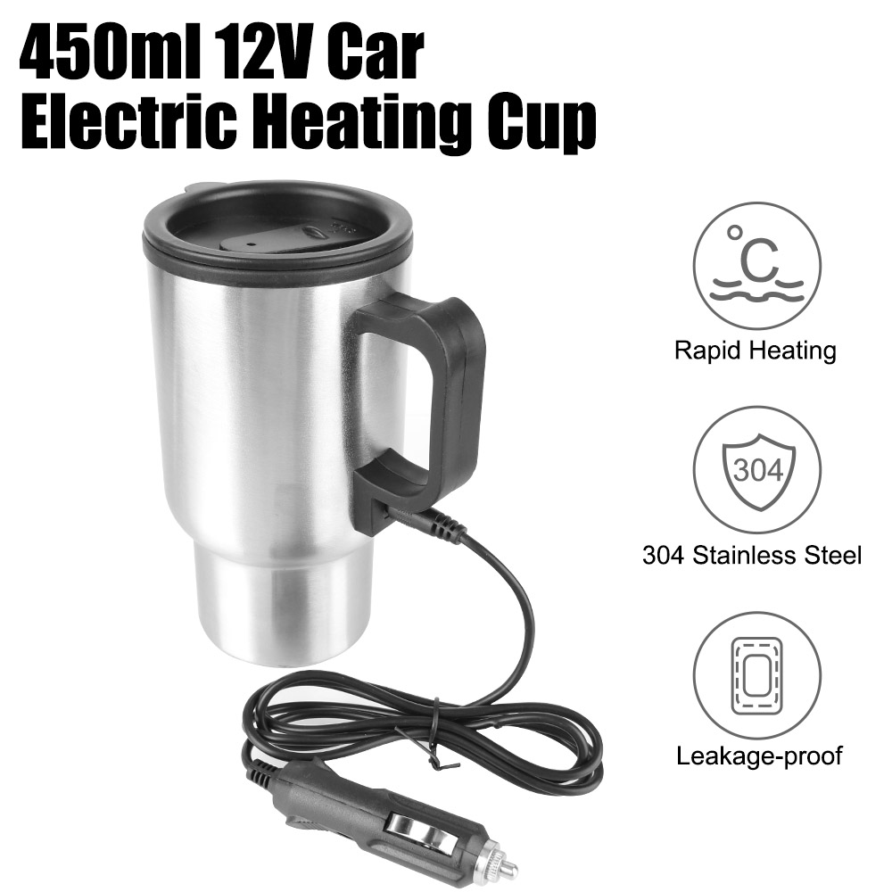 12V 450ml Electric Heating Car - Camping Cooking Mug recension och pris