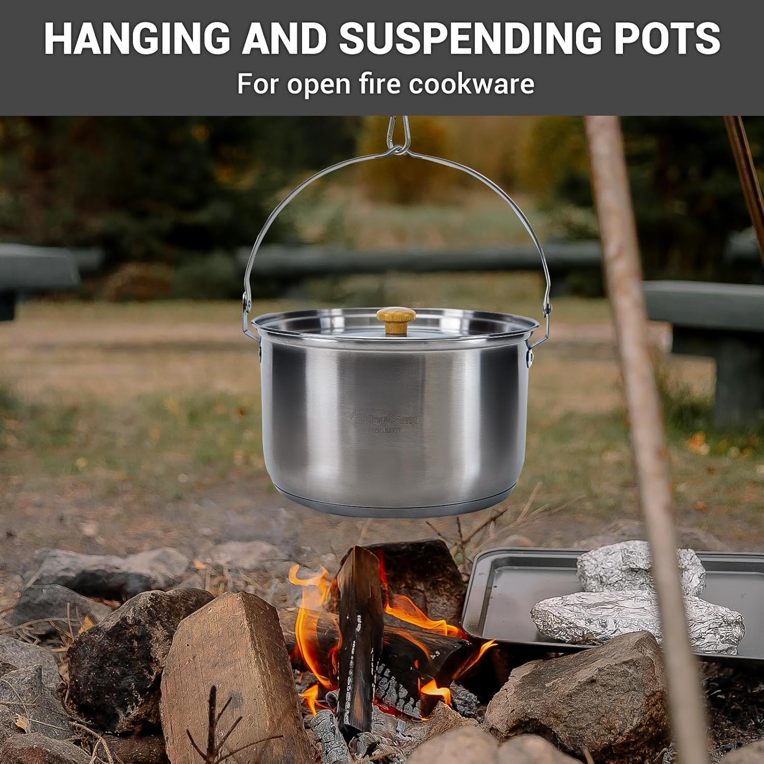 304 Stainless Steel Camping Co - Camping Cooking Set Stainless Steel recension och pris