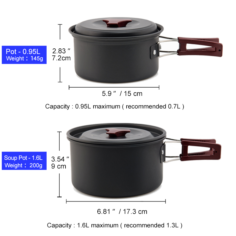 Widesea Camping Cookware Set O - Camping Cooking Trangia recension och pris