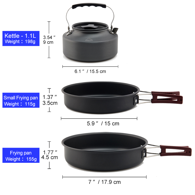 Widesea Camping Cookware Set O - Camping Cooking Trangia recension och pris