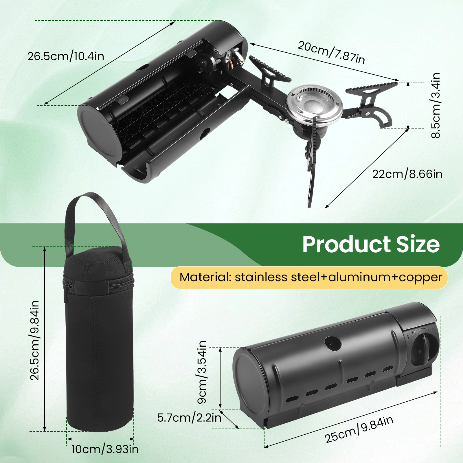 2800W Portable Folding Stove C - Camping Cooking Gas Stove Portable Tool recension och pris