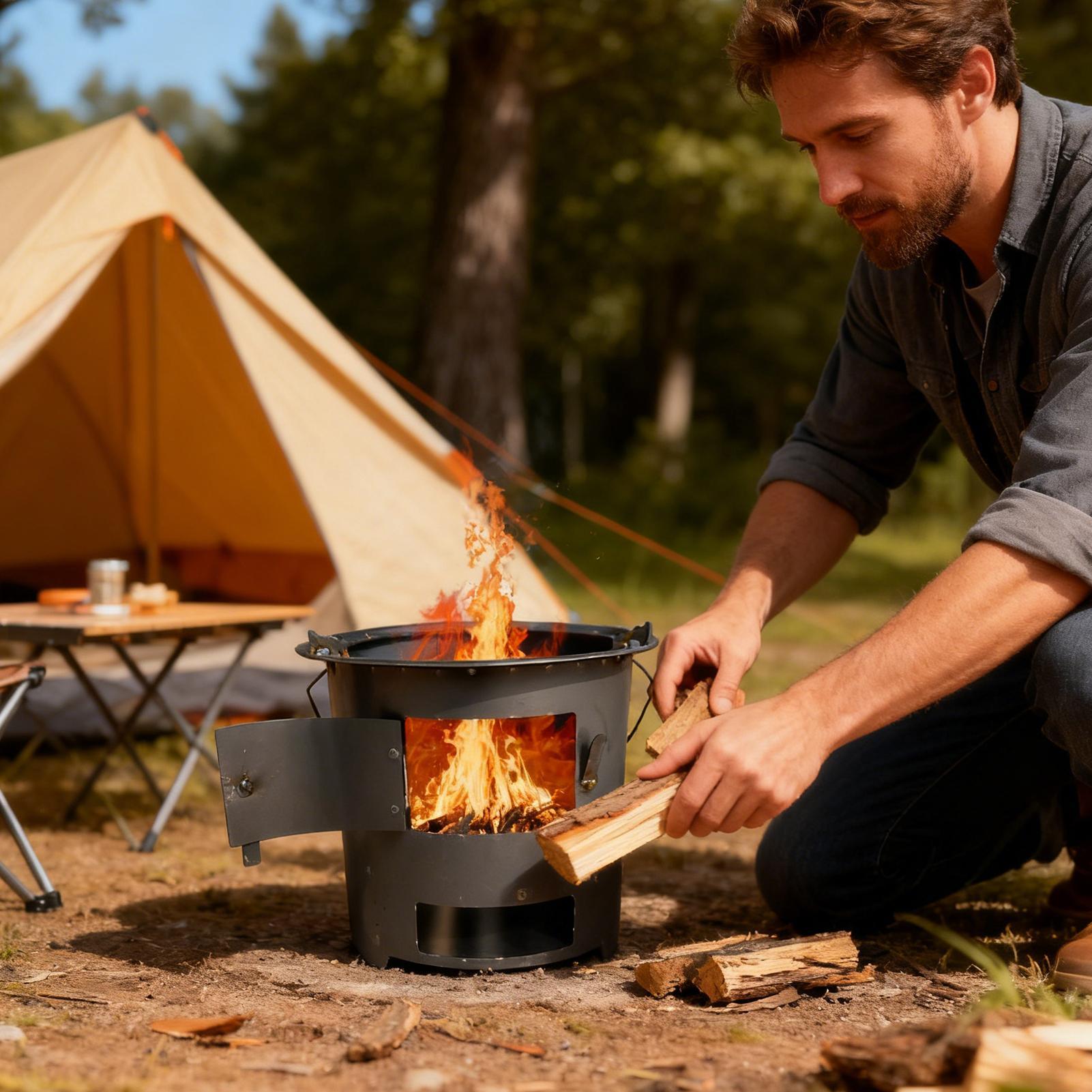 Rocket Stove Camping Portable  - Camping Cooking Gas Stove Portable Tool recension och pris