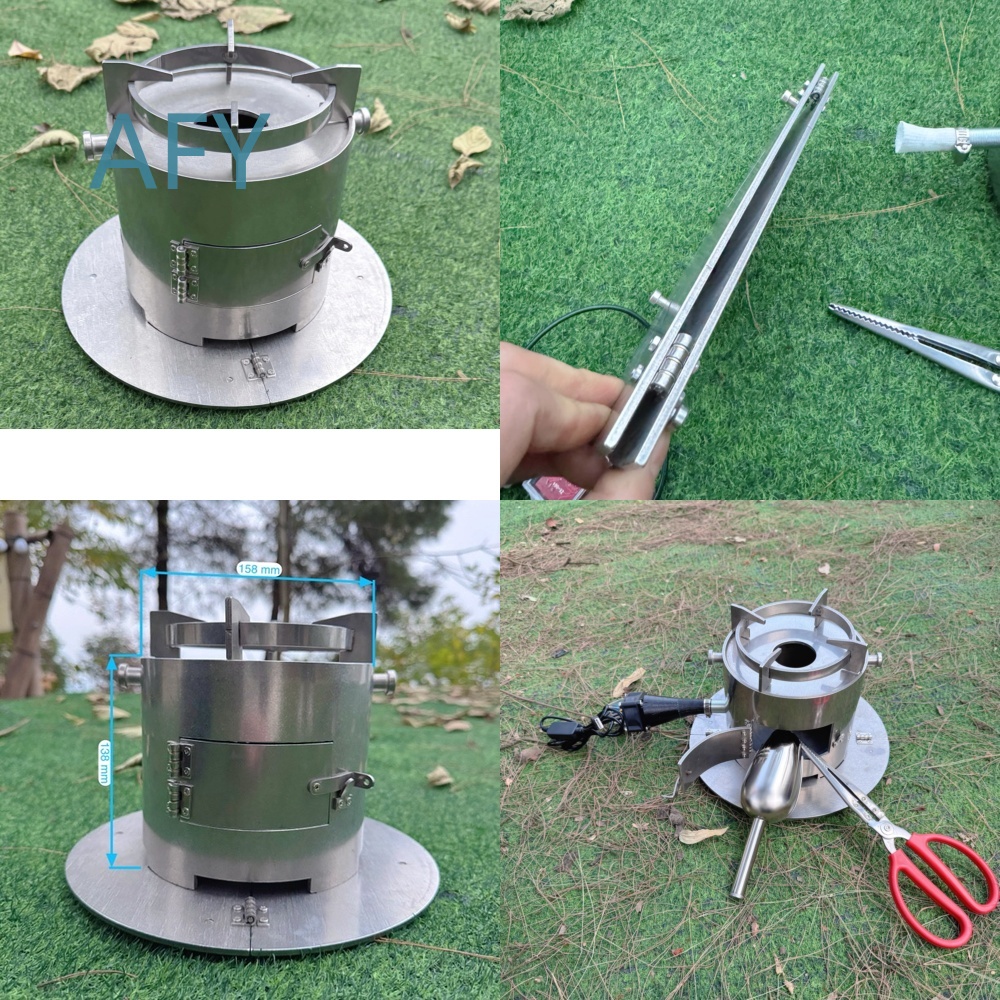 Portable Wood Gasifier Stove f - Camping Cooking Hot Plate recension och pris