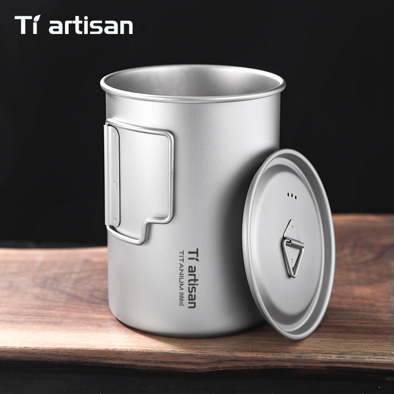 Tiartisan 750ml/ 900ml Titaniu - Camping Cooking Mug recension och pris