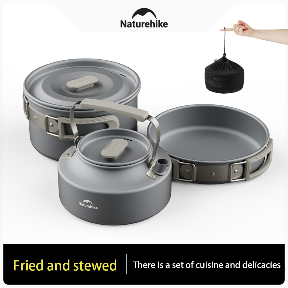 Naturehike Outdoor Pot Set,Cam - Camping Cooking Set Stainless Steel recension och pris