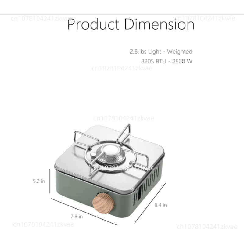 Butane Camping Stove with Port - Camping Cooking Gas Stove Portable Tool recension och pris